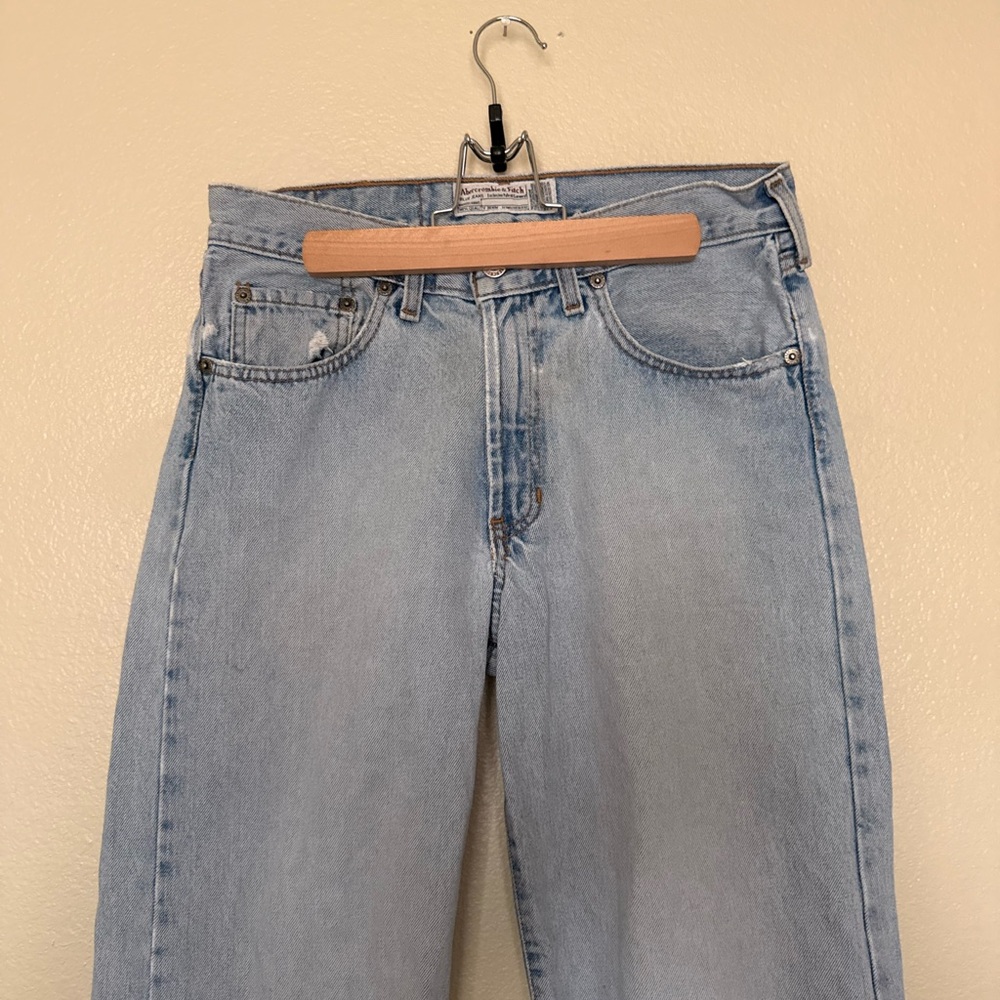 Abercrombie & Fitch Light Blue Women Jeans - Picture 5 of 10